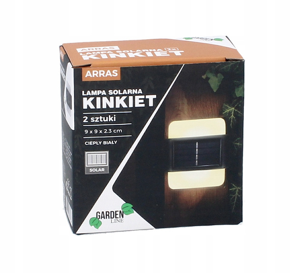 KPL.2 LAMPI SOLARE - APARAT DE PERETE 9 x 9 x 2,3 CM ARRAS LED ALB CALD *3736