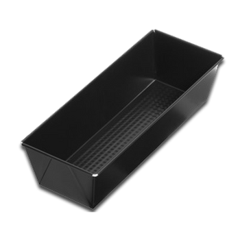 BLACHA FAKTUROWANA 35X11X7,5CM Z WARSTWĄ OCHRONNĄ NON-STICK CZARNA *1654