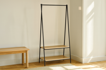 WIESZAK STOJĄCY Z 2 PÓŁKAMI 80 x 40 x 160 CM *1166