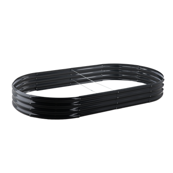 GRZĄDKA WARZYWNO-KWIATOWA 240 X 120 X 30 CM OWALNA ANTRACYT *8441