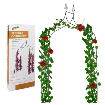 PERGOLA OGRODOWA 150 x 37 x 240 CM (+ KOTWY) *6078