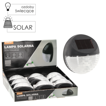 KINKIET SOLARNY 11,3 x 11,3 x 4,5 CM disp.12szt *0694