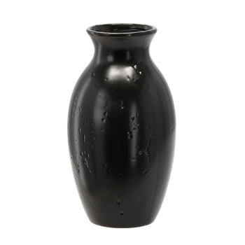 WAZON CERAMICZNY 13 x 13 x 26 CM CZARNY MATOWY *2388