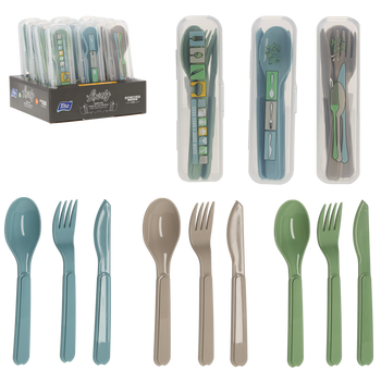 SZTUĆCE PLASTIKOWE (ŁYŻKA + WIDELEC + NÓŻ) *5126