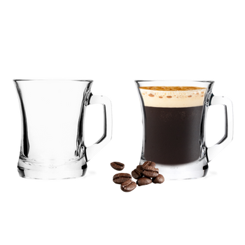 KPL.6 SZKLANEK DO KAWY Z UCHEM 225 ML *3901