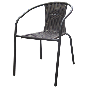 KRZESŁO OGRODOWE  ciemny brąz /do zest.2krzesła+stół/ 52 x 60 x 72 cm *2255