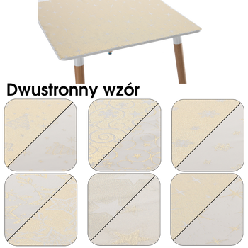 SERWETA  DWUSTRONNA  ZŁOTA MIX 80X80 CM BOŻE NARODZENIE OPAK. 1SZT *04525