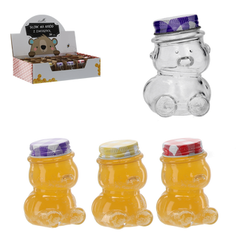 SŁOIK MIŚ Z ZAKRĘTKĄ 30 ML DISPLAY=24szt *3467