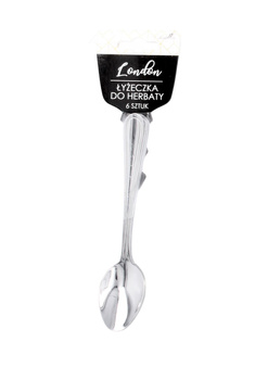 KPL. 6 SZT ŁYŻECZEK DO HERBATY LONDON *7417