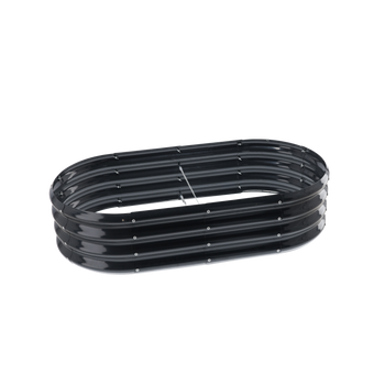 GRZĄDKA WARZYWNO-KWIATOWA 120 X 60 X 30 CM OWALNA ANTRACYT *8465