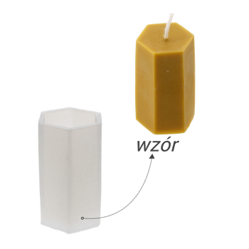 FORMA SILIKONOWA DO ŚWIEC SZEŚCIAN PLASTER MIODU *2588