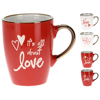 KUBEK 305ML MOTYW WALENTYNKOWY*8730