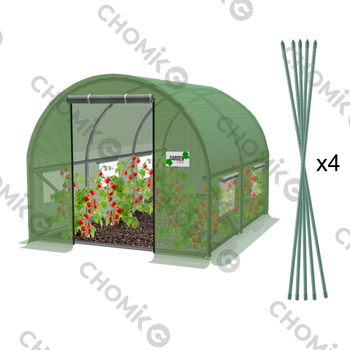 TUNEL FOLIOWY OGRODOWY 2 SEGMENTOWY ZIELONY 2 x 2 x2 M *5545