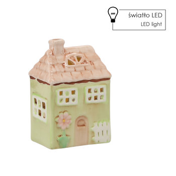 FIGURKA OGRODOWA - DOMEK 7,5 x 6 x 12 cm LED opak=8szt *8654