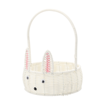 KOSZYK OKRĄGŁY FI 20 CM BIAŁY KRÓLIK *7759
