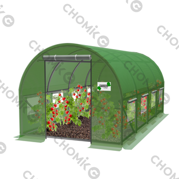 TUNEL FOLIOWY OGRODOWY 4 SEGMENTOWY ZIELONY 4 x2,5 x 2 M *5606