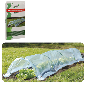 MINI SZKLARNIA OGRODOWA WYM. FOLII 1,8 x 6 M *5900
