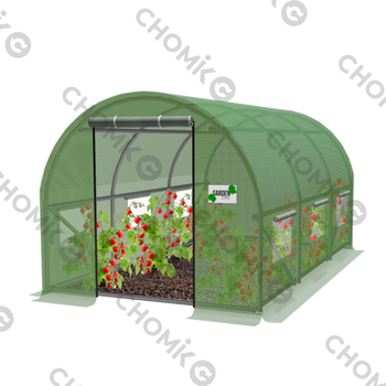 TUNEL FOLIOWY OGRODOWY 3 SEGMENTOWY ZIELONY 4 x 2,5 x 2 M *5583