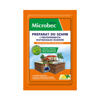MICROBEC ULTRA 25 G -PREPARAT DO SZAMB I PRZYDOMOWYCH OCZYSZCZALNI SCIEKÓW *5899