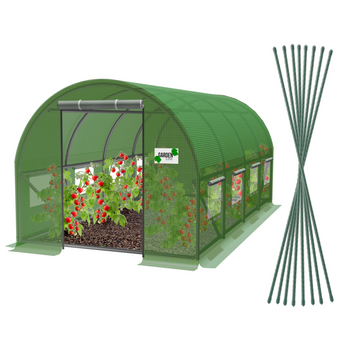 TUNEL FOLIOWY OGRODOWY 4 SEGMENTOWY ZIELONY  6 x 3 x 2 M