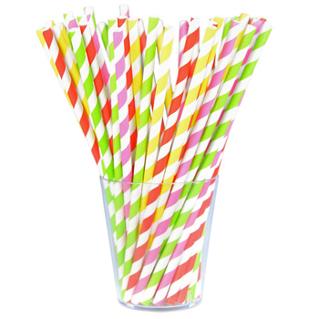 KPL12 SZT SŁOMKI PAPIEROWE PASKI 20 CM*8143*9112*9129*9136*9143