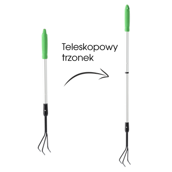 KULTYWATOR OGRODOWY Z TRZONKIEM TELESKOPOWYM 80-115 CM *6780