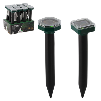 ODSTRASZACZ SOLARNY KRETÓW I GRYZONI 6 x 6 x 26 CM MIX WZORÓW disp=12szt *4637