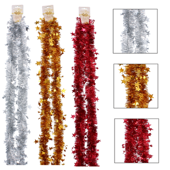 ŁAŃCUCH NA CHOINKĘ 2M opak=12szt *1734