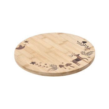 DESKA DO KROJENIA BAMBUSOWA ŚWIĄTECZNA 28x1,5 CM *4628