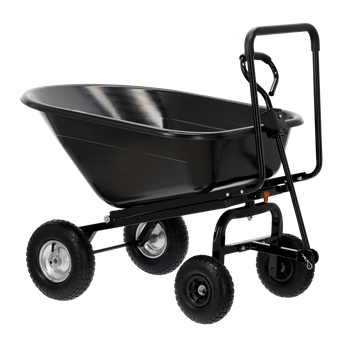 WÓZEK OGRODOWY CZARNY 160 L *7385