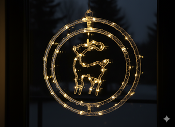 ŚWIĄTECZNA OZDOBA - RENIFER MICRO LED 50L CIEPŁY BIAŁY NA BATERIE *1735