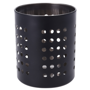 OCIEKACZ NA SZTUĆCE NIERDZEWNY 12X13 CM CZARNY *5819*