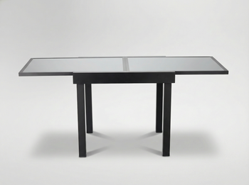 STÓŁ ALUMINIOWY ROZKŁADANY "OLIVER" 90/180 x 90 x 75,5 CM