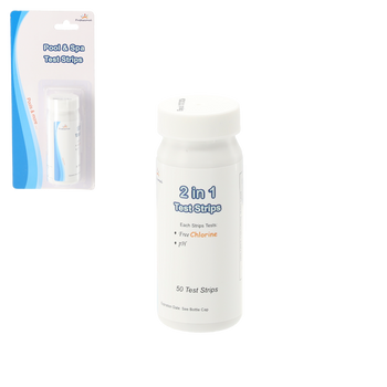 TESTER DO BASENU W PASKACH 2W1: PH, ZASADOWOŚCI (50 PASKÓW) *2771