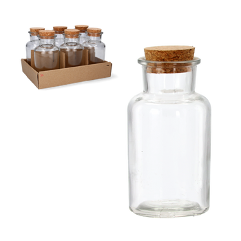 BUTELKA 250 ML + KOREK DISPLAY=6szt *9678