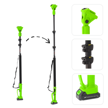 TELESKOPOWY DRĄŻEK PRZEDŁUŻAJĄCY DO NARZĘDZI AKUMULATOROWYCH 1,3 / 2,8 M *6963