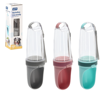 PRZENOŚNE POIDŁO / BUTELKA NA WODĘ DLA PSA 350 ML *7703