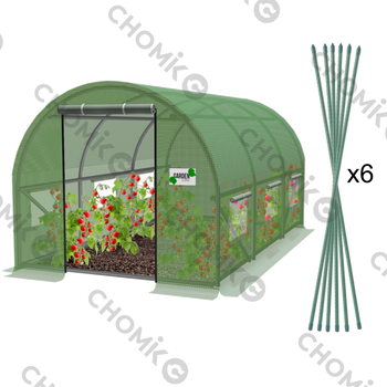 TUNEL FOLIOWY OGRODOWY 3 SEGMENTOWY ZIELONY 3 x 2 x 2 M *5552