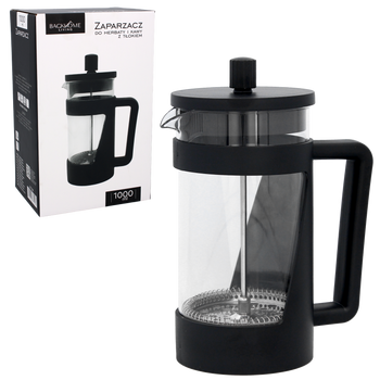 ZAPARZACZ DO HERBATY I KAWY 1000 ML Z TŁOKIEM *1540