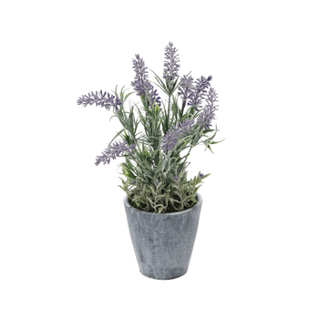 SZTUCZNA ROŚLINA - LAWENDA W DONICZCE 32 CM opak=4 szt *3306