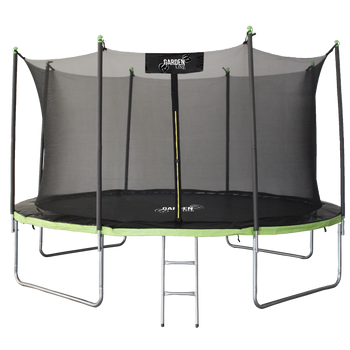 TRAMPOLINĂ 12FT 374 CM CU SCARA ȘI REȚEA INTERIOARĂ *4286