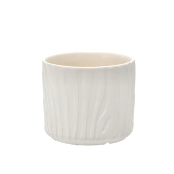 OBIECT CERAMIC PENTRU GHIVECI 15 x 15 x 13 CM ALB MAT *2326