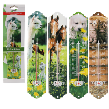TERMOMETRU DECORATIV ANIMALE 29,5 x 6,5 CM MIX MODELE ambalaj=12buc *1823