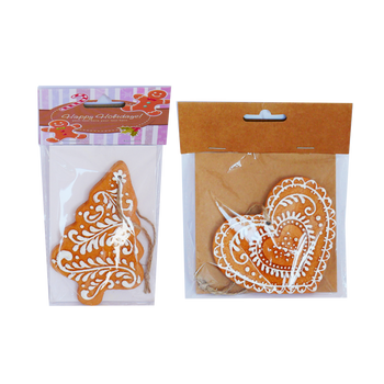 ORNAMENT DE CRĂCIUN - FURSEC MIX DE MODELE 7,5 x 11 CM ambalaj=8buc *8587