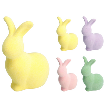 DECORAȚIE IEPURE ȘEDINT M 10X14CM*3768