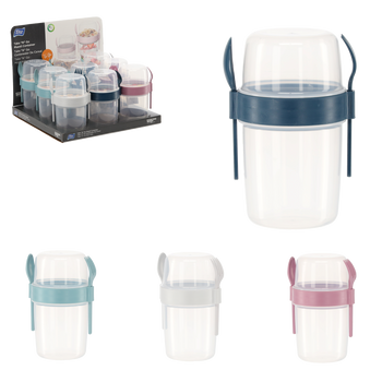 Recipient pentru musli 1100 ml cu ustensile disp=9buc *4532