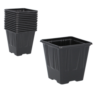 KPL. 12 GHIVECE DIN PLASTIC 7 x 7 x 8 CM *3289