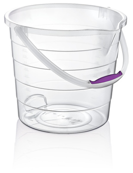 CUB GEN TRANSPARENT CU ÎMPĂRȚIREA 15L *3088