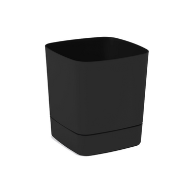 VAZĂ CU FARFURIE CLIMA 190X190MM RECICLAT NEGRU*41411