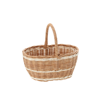 BASKET WITH HANDLE 22 x 17 x 11/21 CM